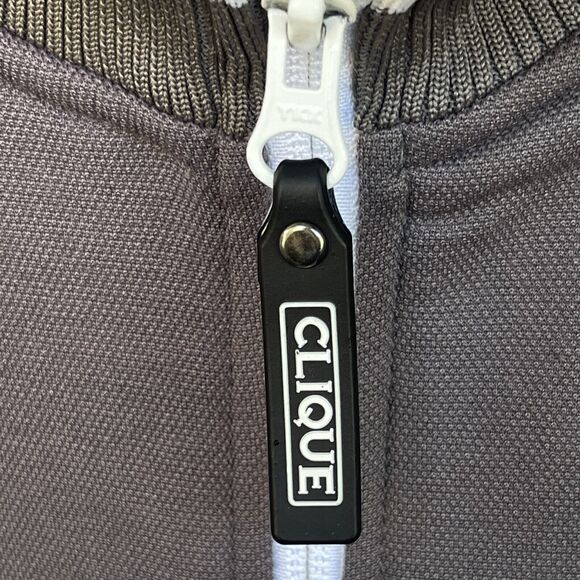 Clique Chevy Mens Jacket Extra Large XL Full Zip Gray Chevrolet Bowtie Casual - Picture 3 of 11